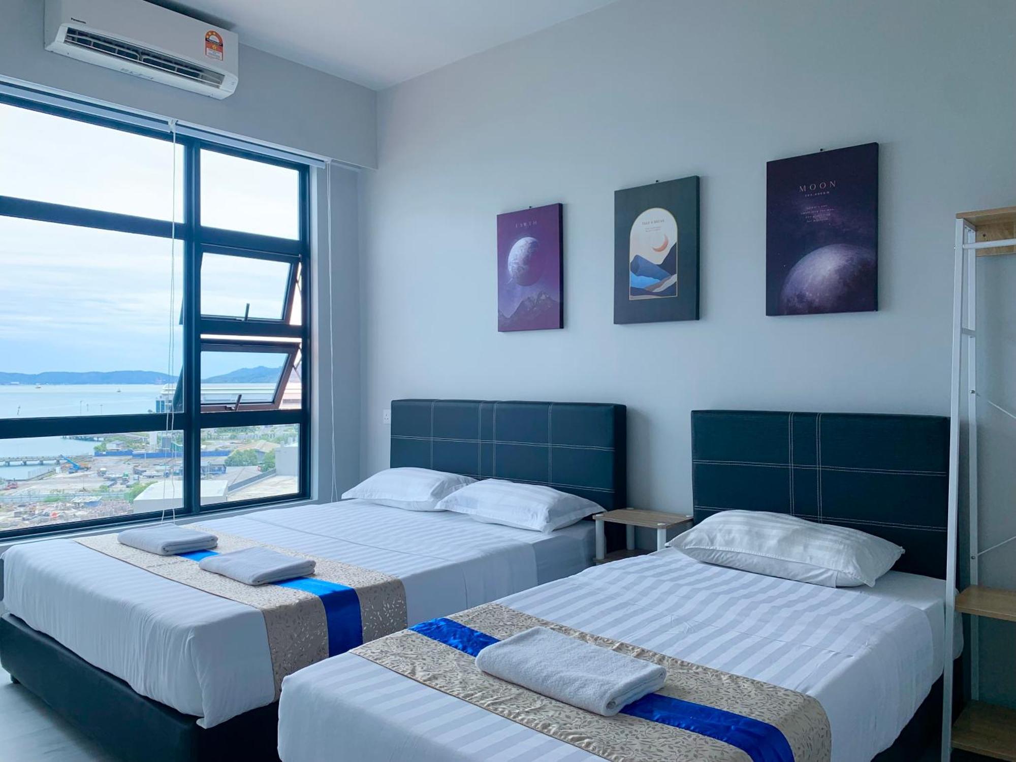 Sunset Seaview Vacation Condos @ Jesselton Quay Kota Kinabalu Quarto foto