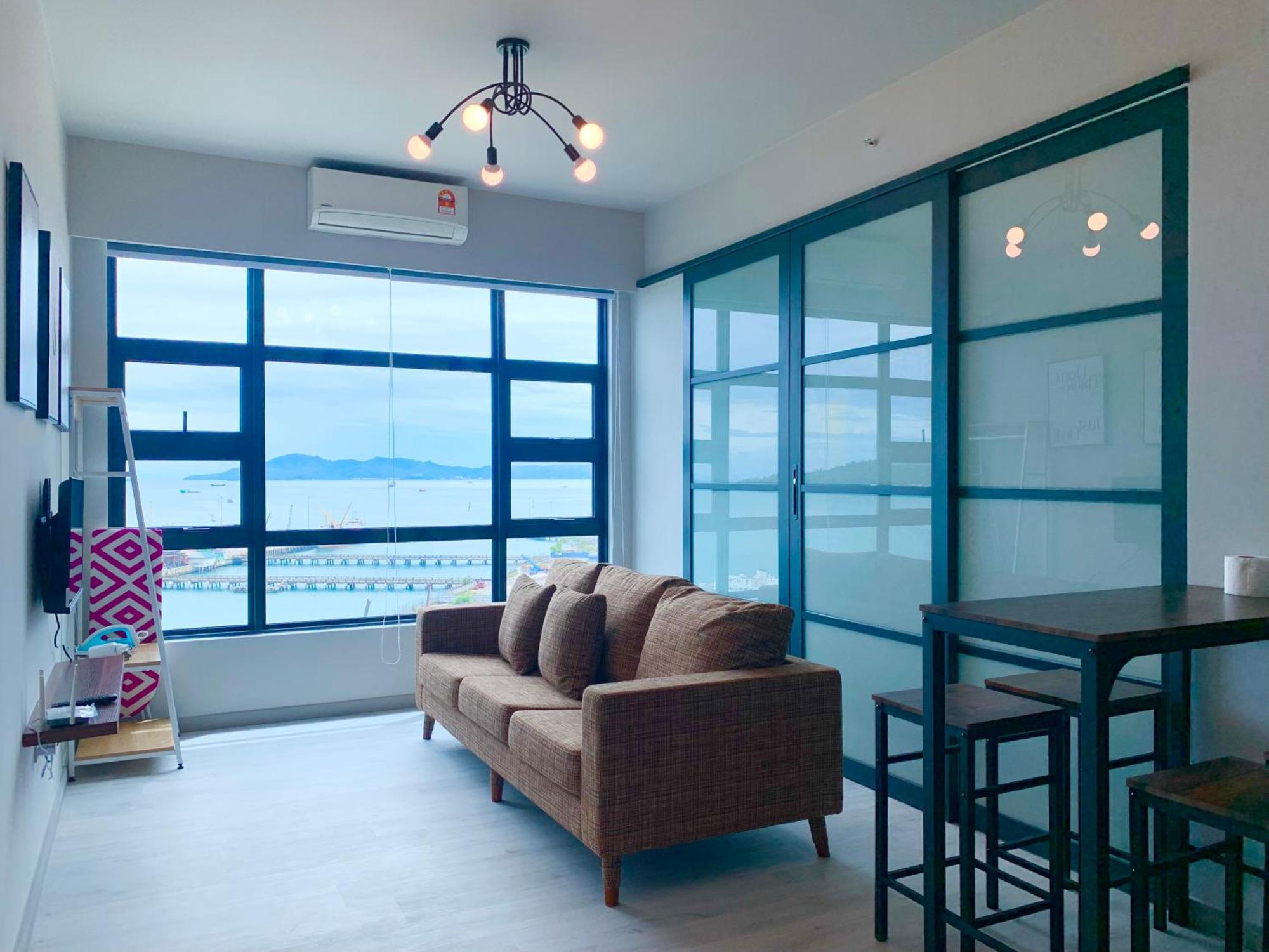 Sunset Seaview Vacation Condos @ Jesselton Quay Kota Kinabalu Quarto foto