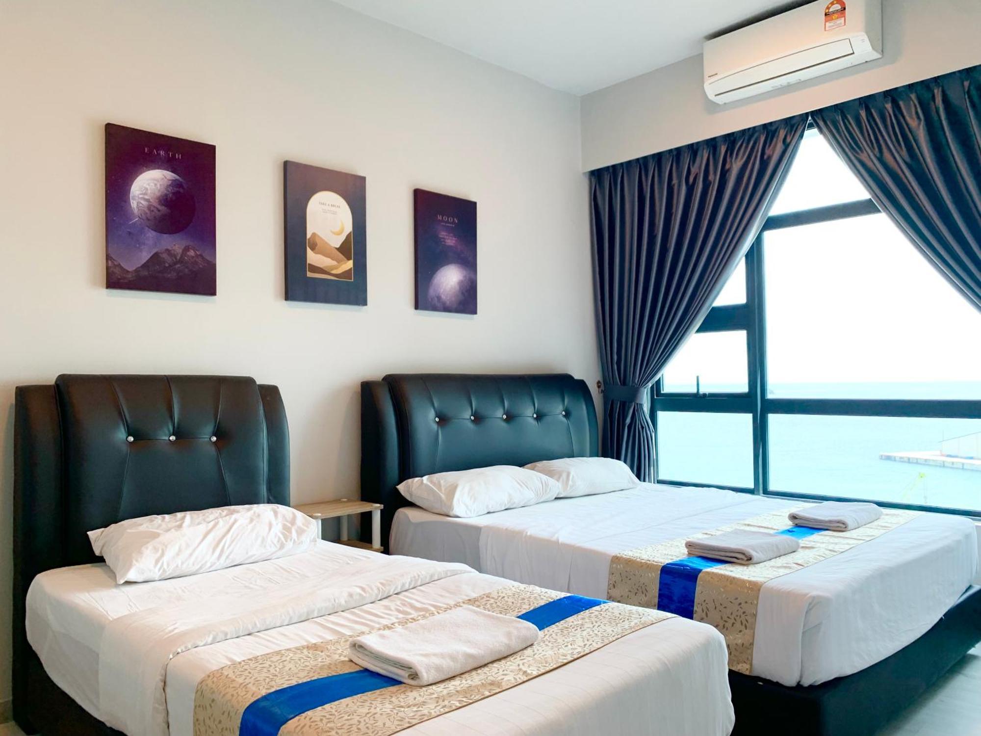 Sunset Seaview Vacation Condos @ Jesselton Quay Kota Kinabalu Quarto foto